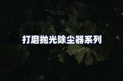 打磨抛光除尘器系列